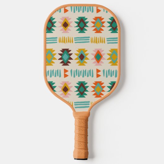 Navajo Native American Pattern Pickleball Schläger (Rückseite)