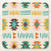 Navajo Native American Pattern Rechteckiger Pappuntersetzer (Vorderseite)