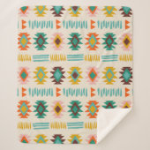 Navajo Native American Pattern Sherpadecke (Vorderseite)