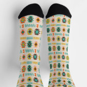 Navajo Native American Pattern Socken (Oben)