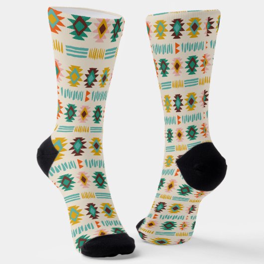 Navajo Native American Pattern Socken (Gewinkelt)