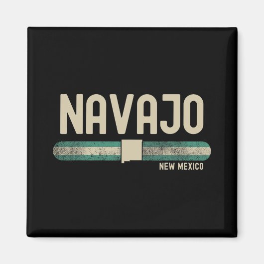 Navajo Nm New Mexico Travel &amp; 80s Style  Magnet (Vorne)