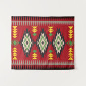 Navajo Pattern-1 Tapestry Wandteppich (Vorderseite (Horizontal))