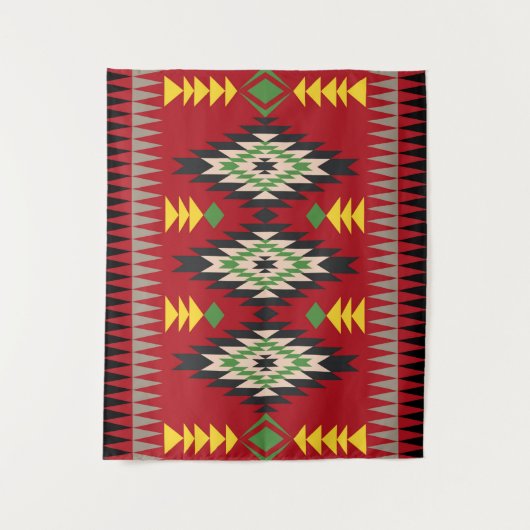 Navajo Pattern-1 Tapestry Wandteppich (Vorderseite)