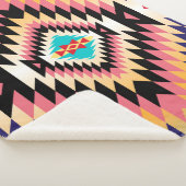 Navajo Pattern-2 Sherpa Blanket Sherpadecke (3/4)