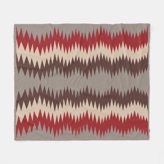 Navajo Pattern -3 Fleece Blanket (Vorderseite (Horizontal))