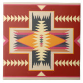 Navajo Pattern -3 Keramik Tile Fliese (Vorderseite)