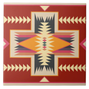 Navajo Pattern -3 Keramik Tile Fliese