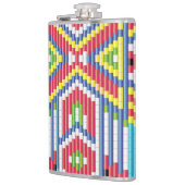 Navajo-Perlen-Design Flachmann (Links)