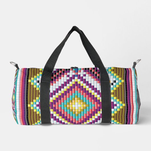 Navajo-Perlenmuster Duffle Bag (Vorderseite)