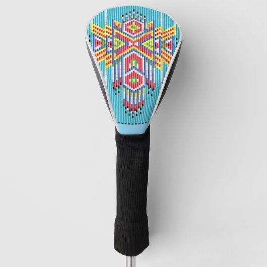 Navajo-Perlenmuster Golf Headcover (Vorderseite)