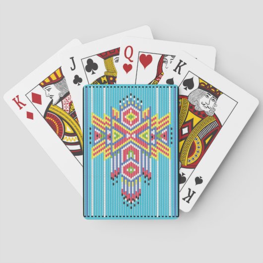 Navajo-Perlenmuster Spielkarten (Rückseite)