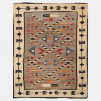 NAVAJO-PFERDESATTELDECKEN-DRUCK VON 1900 FLEECEDECKE
