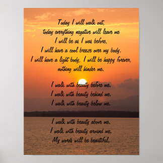 Navajo Prayer Poster
