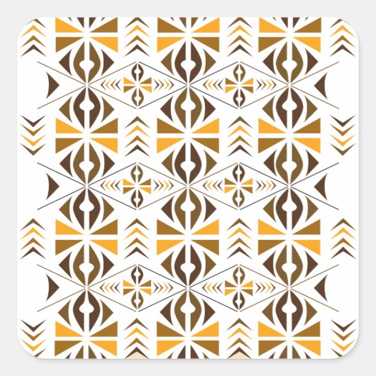 Navajo Quadratischer Aufkleber (Vorderseite)