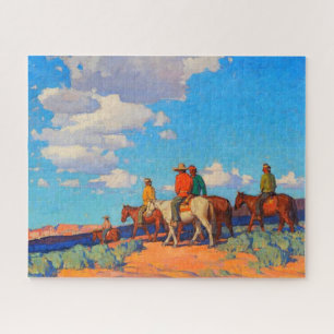 Navajo Riders Edgar Alwin Payne vor 1947 Puzzle