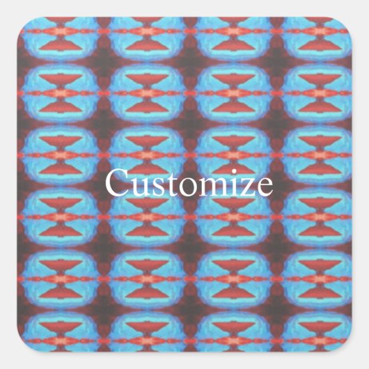 Navajo Rote Felsen Thunder_Cove Air Freshener Quadratischer Aufkleber (Vorderseite)