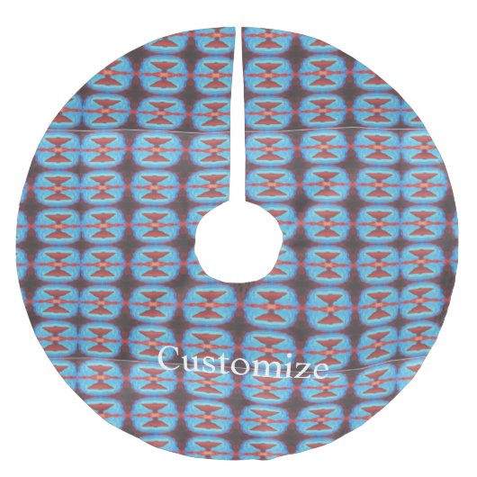 Navajo Rote Felsen Thunder_Cove Polyester Weihnachtsbaumdecke (Vorderseite)