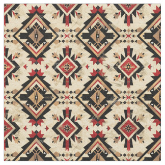 Navajo Rug Pattern-Southwestern-Tribal Stoff