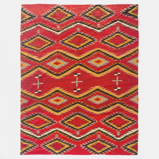 NAVAJO SADDLE BLANKET 1910 REPRINT FLEECEDECKE (Vorderseite)