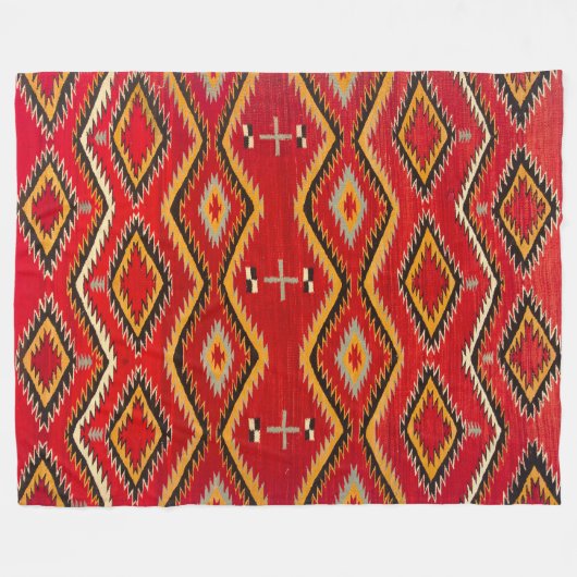 NAVAJO SADDLE BLANKET 1910 REPRINT FLEECEDECKE (Vorderseite (Horizontal))