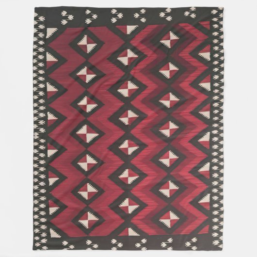 NAVAJO SADDLE BLANKET REPRINT FROM 1920 FLEECEDECKE (Vorderseite)