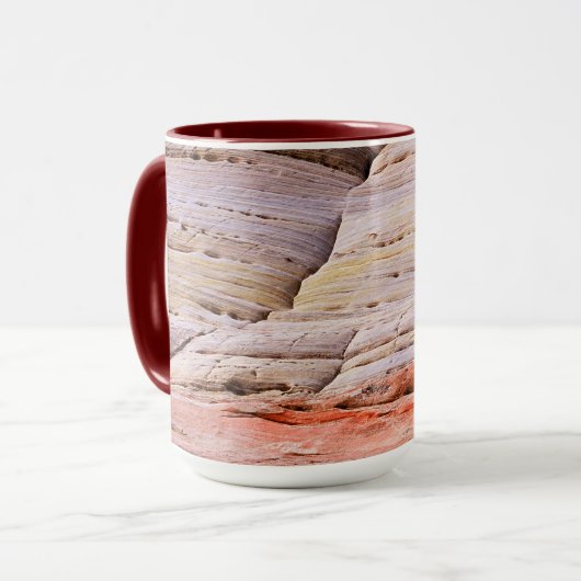 Navajo-Sandstein-Textur Tasse (Vorderseite Links)