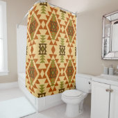 Navajo Stil ethnische Stämme geometrische nahtlose Duschvorhang (Beispiel)