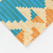 Navajo style abstract seamless pattern with eagle fleecedecke (Ecke)