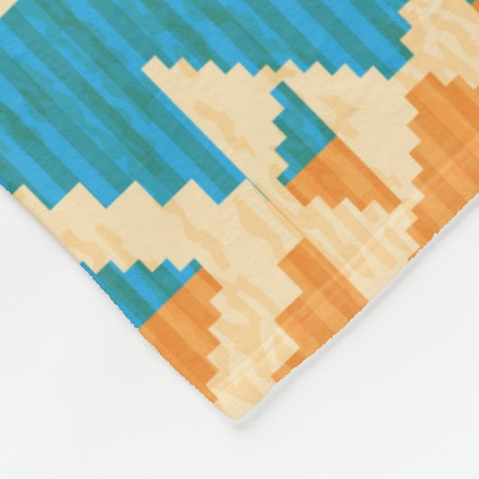 Navajo style abstract seamless pattern with eagle  fleecedecke (Ecke)