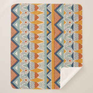 Navajo Style Nahtloses Muster Sherpadecke