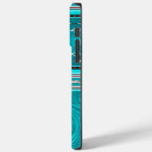 Navajo Tribal Turquoise Imitate Leather Tool Case-Mate iPhone Hülle (Rückseite / Links)