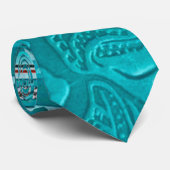 Navajo Tribal Turquoise Imitate Leather Tool Krawatte (Gerollt)
