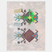 Navajo-Vater-und Mutter-Bild Fleecedecke (Vorderseite)