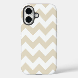 Navajo White Neutral Chevrons iPhone 16 Hülle