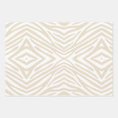 Navajo White Neutral Zebra Geschenkpapier Set (Vorderseite 3)