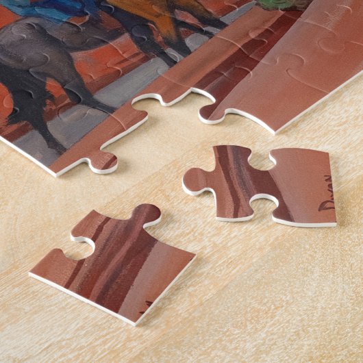 Navajos in einem Canyon, 1945 von Maynard Dixon Puzzle (Seite)