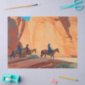 Navajos in einem Canyon von Maynard Dixon Seidenpapier (Basteln)