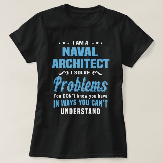 Naval Architect T-Shirt (Design vorne)