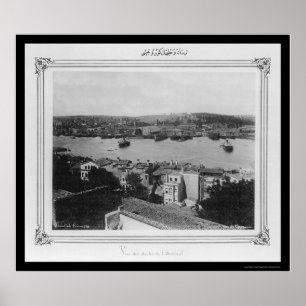 Naval Arsenal und Goldenes Horn Istanbul 1885 Poster