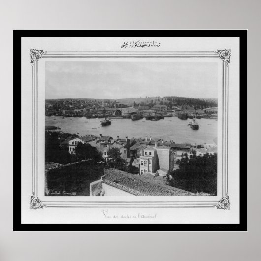 Naval Arsenal und Goldenes Horn Istanbul 1885 Poster (Vorne)