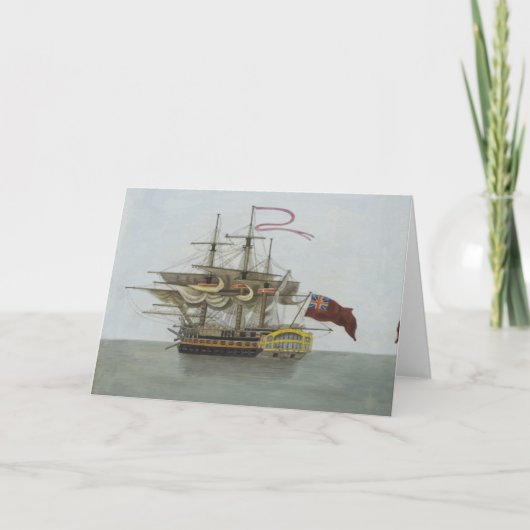 Naval Battleship Feiertagskarte (Vorderseite)
