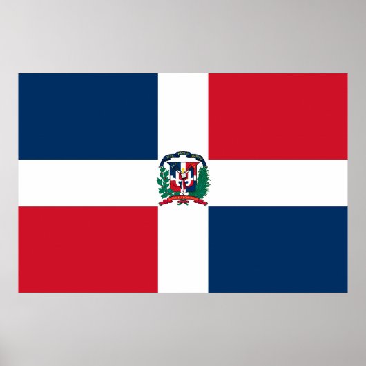 Naval Ensign der Dominikanischen Republik, Dominic Poster (Vorne)