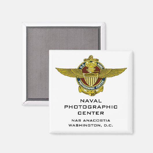 NAVAL FOTOGRAPHIC CENTER (Color) Magnet (Vorderseite/Rückseite)