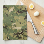 Naval Woodland Camouflage Geschirrtuch (Viertel Falte)