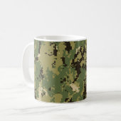 Naval Woodland Camouflage Kaffeetasse (Vorderseite Links)