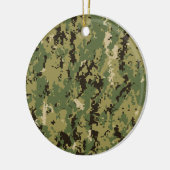 Naval Woodland Camouflage Keramik Ornament (Links)