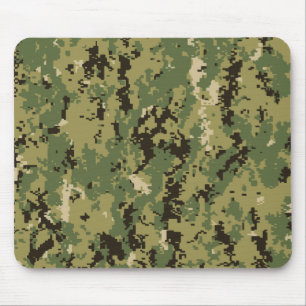 Naval Woodland Camouflage Mousepad