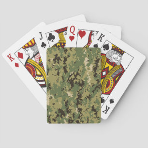 Naval Woodland Camouflage Spielkarten