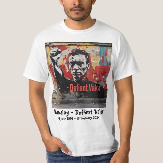 Navalny - Defiant Valor T-Shirt (Vorderseite)